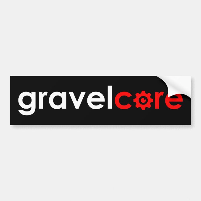 Gravelcore Gravel Cycling Autoaufkleber (Vorne)