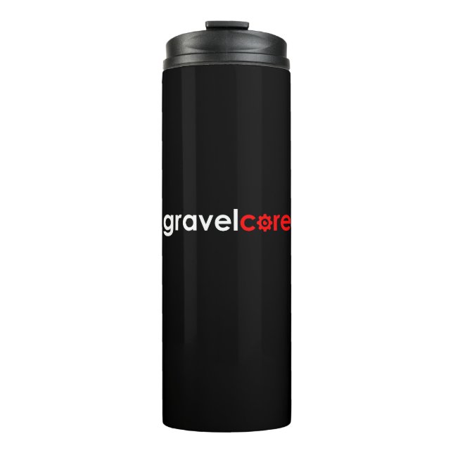 Gravelcore Gravel Cycling Thermosbecher (Vorderseite)