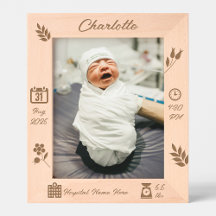 Cadres mémoire bébé fille personnalisée | DP7