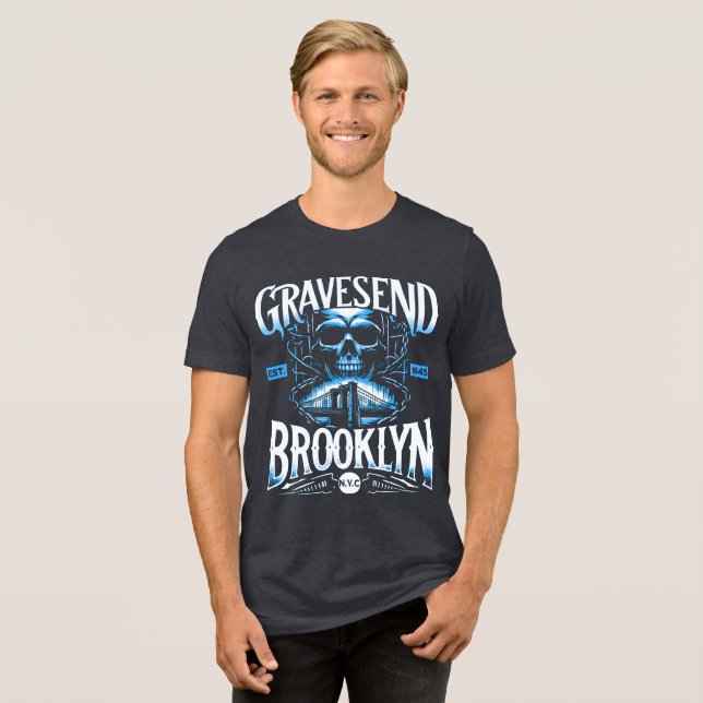 Gravesend Brooklyn NYC T - Shirt (Vorderseite voll)