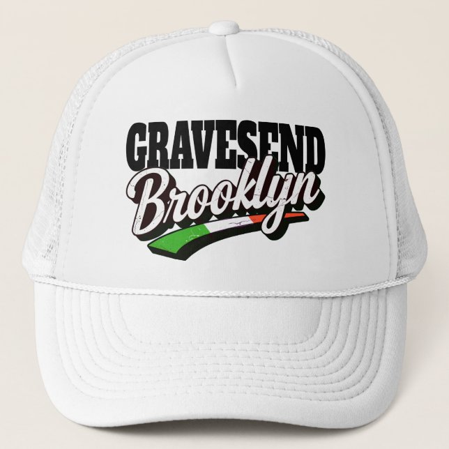 Gravesend Brooklyn Truckerkappe (Vorderseite)
