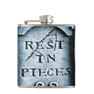 Gravestone Grave Halloween Flachmann