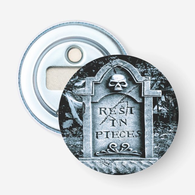 Gravestone Grave Halloween Flaschenöffner (Vorderseite)
