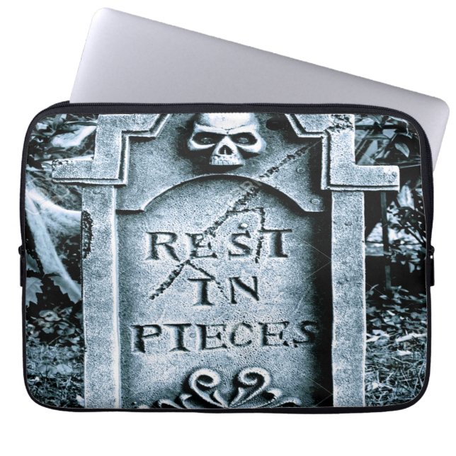 Gravestone Grave Halloween Laptopschutzhülle (Vorderseite)