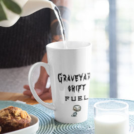 Graveyard Shift Fuel White Halloween Milchtasse