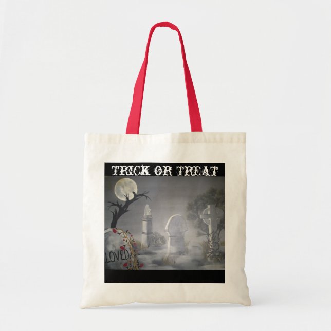 Graveyard Trick oder Leckerei Tote Bag Tragetasche (Vorne)