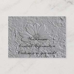 Gravez la carte en refief de fleur de cosmos de