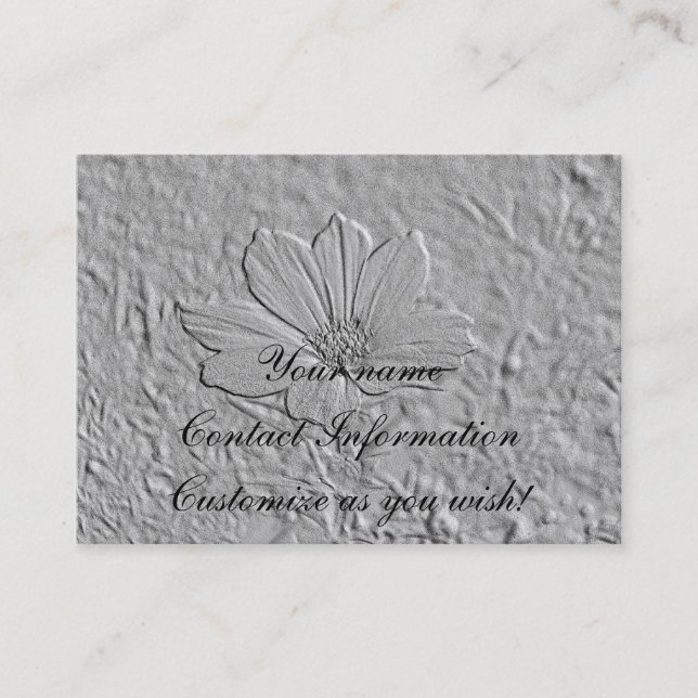 Gravez la carte en refief de fleur de cosmos de (Devant)