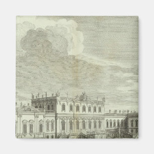 Gravierter Blick auf Sankt Petersburg 3 Magnet