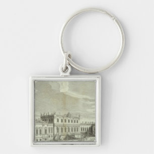 Gravierter Blick auf Sankt Petersburg 3 Schlüsselanhänger