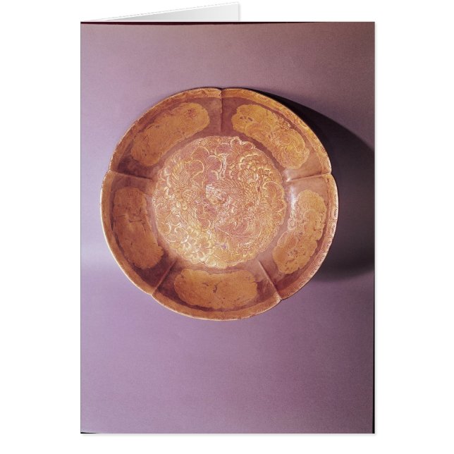 Gravierter Teller, Tang-Dynastie (Vorne)