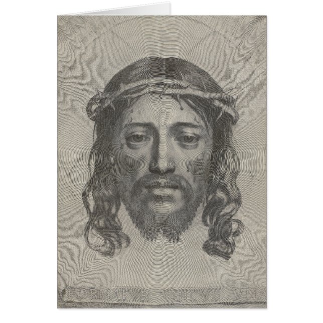 Graviertes Gesicht des Jesus Christus durch Claude (Vorne)