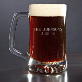 Graviertes Zuhausebrew-Bar 25 Unze. Bier Stein