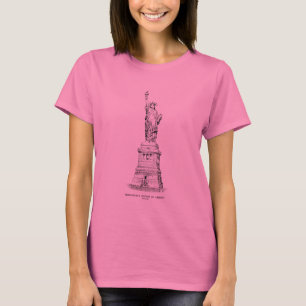 Gravierung der Freiheitsstatue T-Shirt