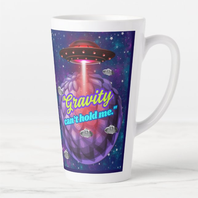 GRAVITÄT KANN MICH NICHT HALTEN MILCHTASSE (Rechts)