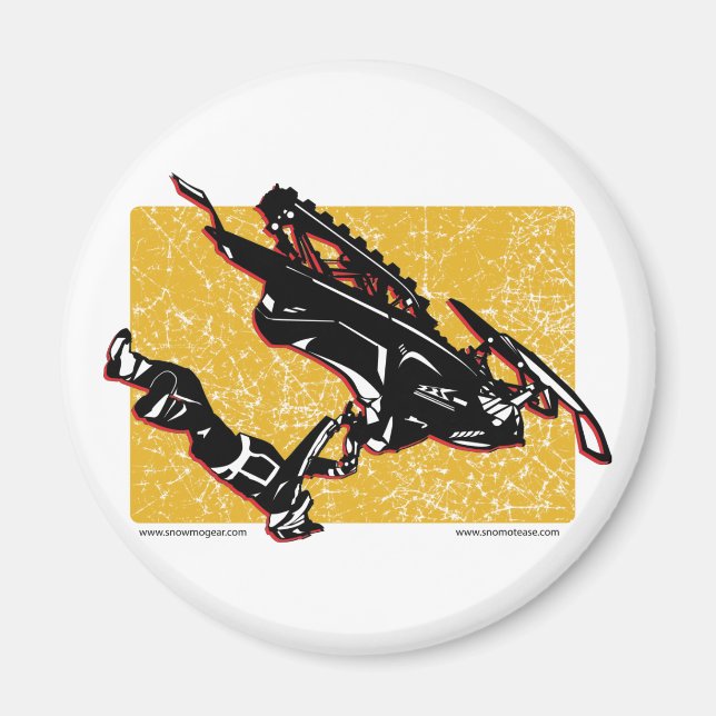 GRAVITÄTSLED-Gelb Magnet (Vorne)