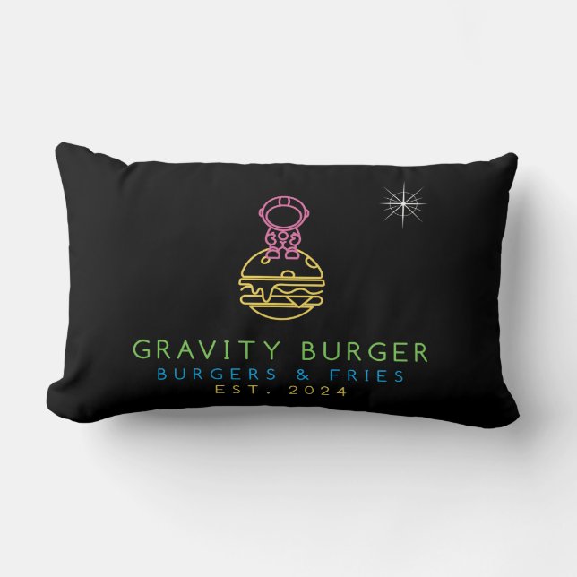 Gravity Burger Pillow Lendenkissen (Vorderseite)