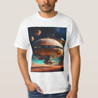 Gravity-Deating Astronaut T - Shirt Design