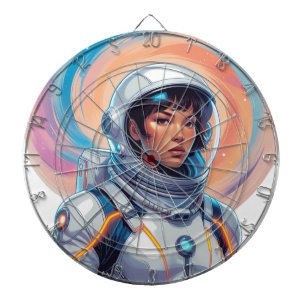 Gravity Drift: Astronaut T - Shirt Designs Dartscheibe