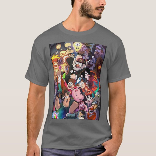 Gravity Falls Baseball ¾ Sleeve T - Shirt (Vorderseite)