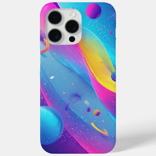 Gravity Flow: Neon-Abstrakte Kunst-Handyhülle Case-Mate iPhone Hülle (Rückseite)