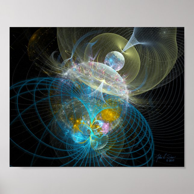 Gravity Grid (10x8) Poster (Vorne)