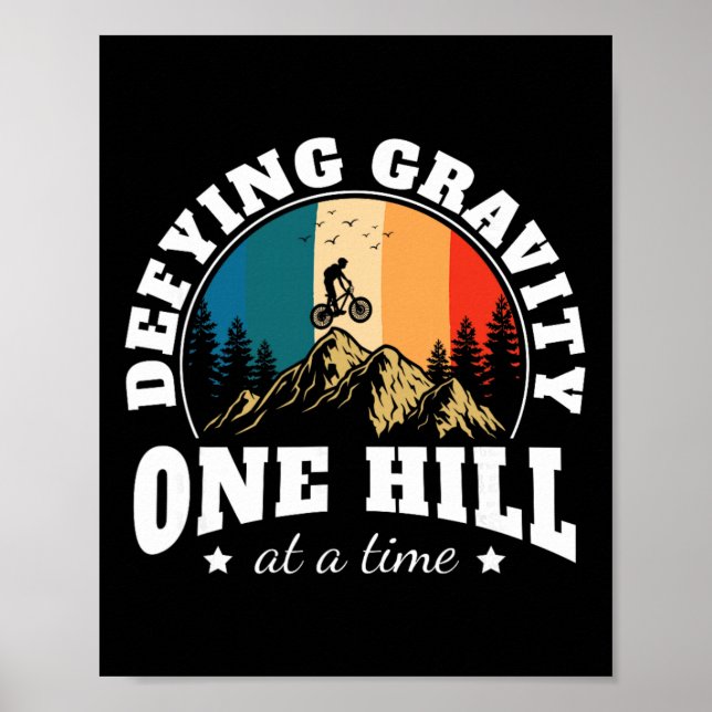 Gravity Riding Mountain Bike Biker Bicylce Cycling Poster (Vorne)