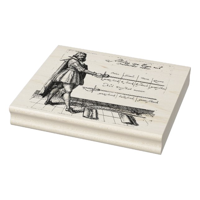 Gravur der Renaissance Gummistempel (Stempel)