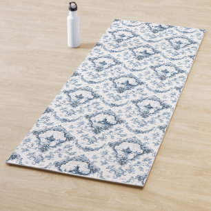 Gravur mit Blütenzange mit Windmühle und blaue Boo Yogamatte
