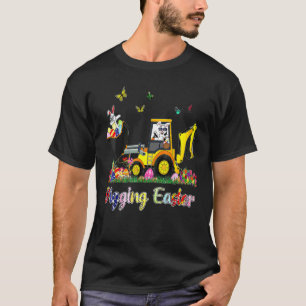 Gravur Osterblüter Kindermädchen Junge Jagdtracker T-Shirt