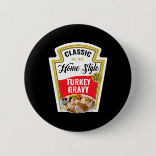 Gravy-Kostüm für Thanksgiving-Party-Spaß und Geläc Button