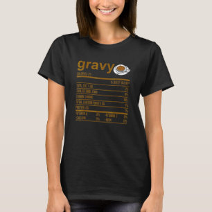 Gravy Nutrition Facts Apparel Erntedank Sauce F T-Shirt