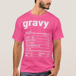 Gravy Nutrition Facts Erntedank Kostüm T-Shirt