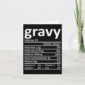 Gravy Nutrition Facts Fun Erntedank Weihnachten F Karte