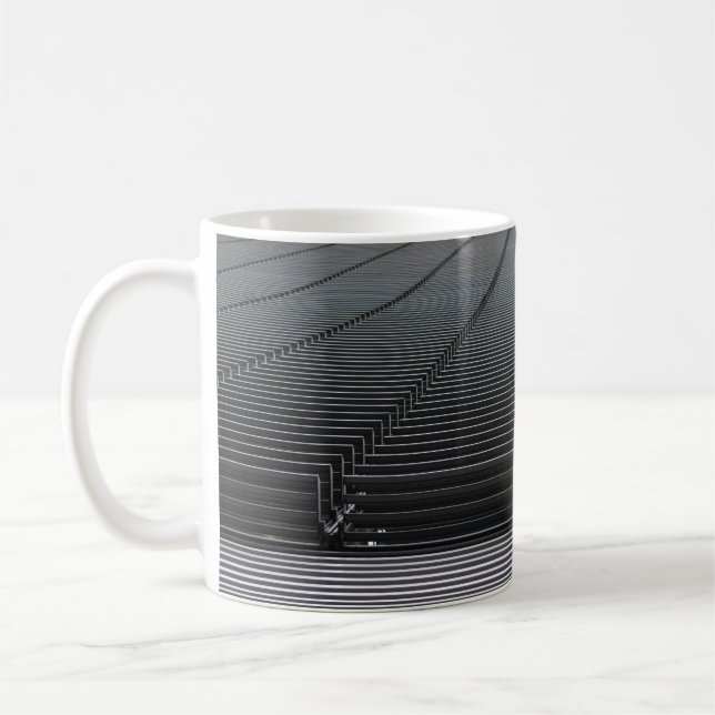 GRAY ABSTRAKT DIGITAL WALLPAPIER KAFFEETASSE (Links)