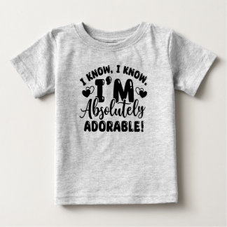 Gray Adorable Baby T - Shirt
