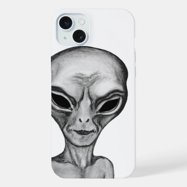 Gray Alien , I want to believe iPhone 15 Plus Hülle (Rückseite)