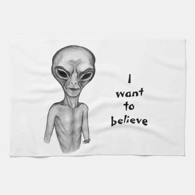 Gray Alien, ich wollte, Küchentücher zu glauben (Horizontal)
