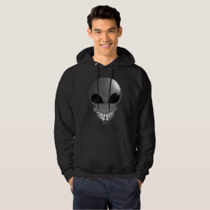 Gray Alien Men's Basic Hooded Sweatshirt