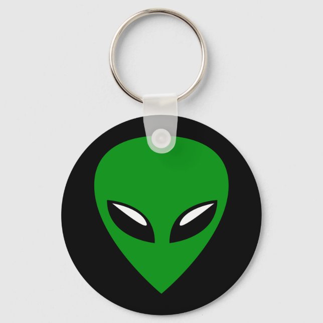 Gray Alien UFO Schlüsselanhänger (Vorderseite)