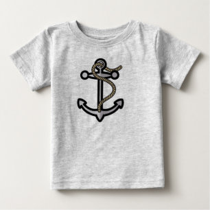 Gray Anchor Baby T-shirt