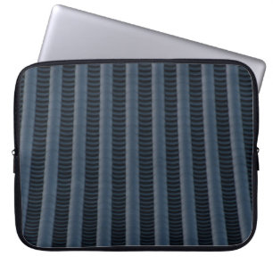 Gray and black striped illustration laptopschutzhülle