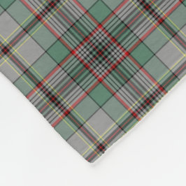 Gray and Green Craig Clan Tartan Fleecedecke