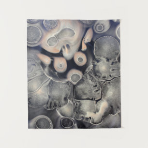 Gray and pink abstract artwork wandteppich