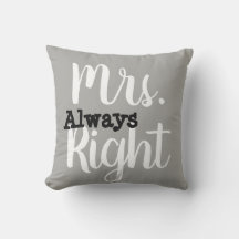 Gray and White Mrs Right Ehefrau/Girlfriend