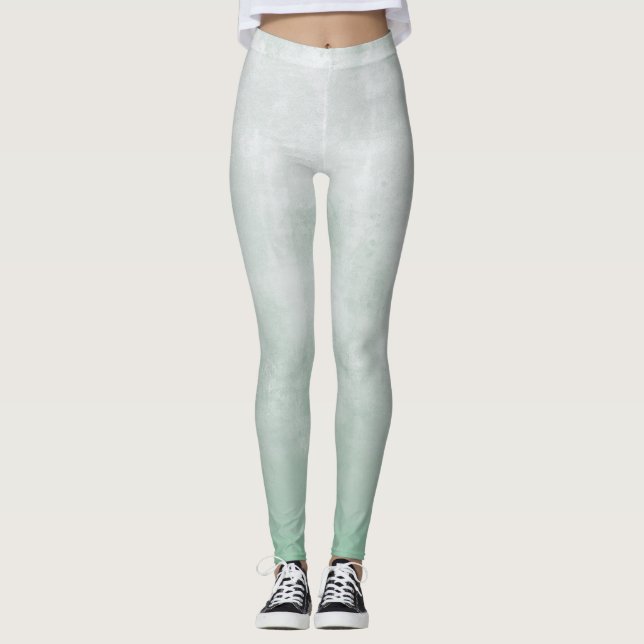 Gray Aqua geen White rustikal Leggings (Vorderseite)