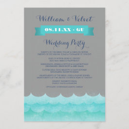 Gray at Sea Nautical Weddings Programme