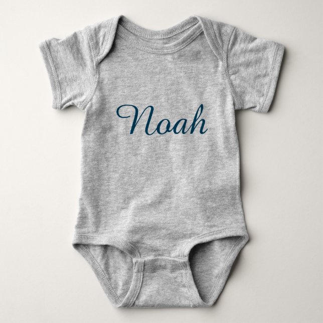 Gray Baby Bodysuit T - Shirt (Vorderseite)