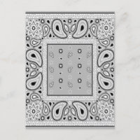Gray Bandana Paisley Country Hip Hop Cowboy