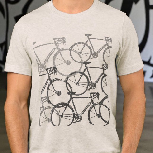 Gray Bicycles | Fahrräder Tri-Blend Shirt (Von Creator hochgeladen)
